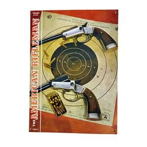 🧨 Original American Rifleman Metal Sign 🔫 NRA Stevens USA